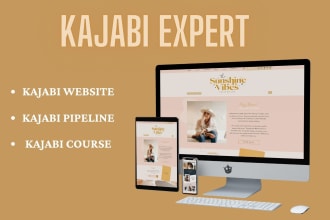 be your kajabi , samcart course, website expert