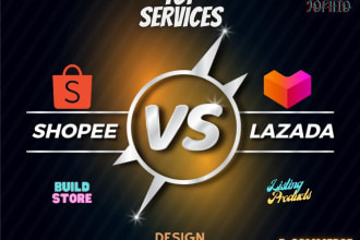 list products in lazada, shopee and tiktok