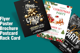 design an awesome flyer, postcard, or brochure