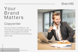 copywrite web, SEO content, landing pages, and ad copies