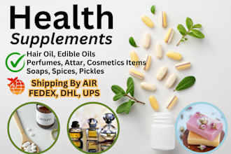 buy, pack and ship health supplements and perfumes to you