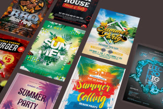 design professional, corporate, offer, party flyer within 6 hrs