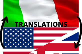translate english to italian and viceversa