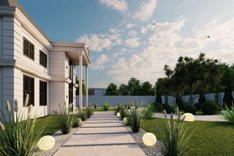 do realistic architectural 3d rendering and 3d modelling