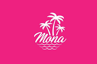 design powerful and feminine logo for a tropical surf brand