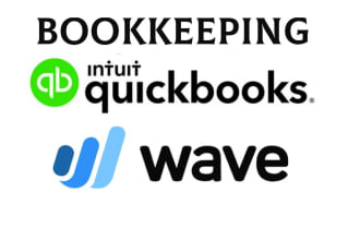 do bookkeeping  in quickbooks online and wave accounting, data entry