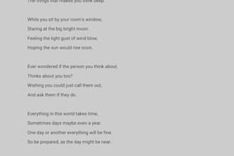 write a poem with a topic of your choice