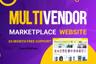 create multi vendor ecommerce marketplace website