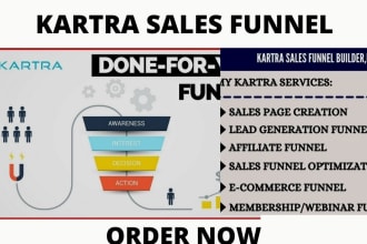 do kartra sales funnel,landing page,sales page campaign expert in kartra