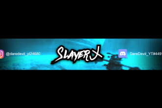 make a youtube or twitch banner for you