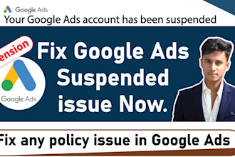 reactive your suspended google ads adwords account