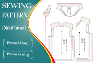 make a sewing pattern any type of garment of your choice