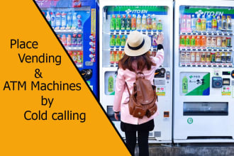 be vending machine locator to place your vending or atm machine by cold calling