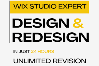 design wix studio or redesign wix studio website