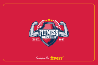 design fitness, health, gym and sports logo