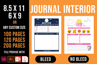 design journal interior for kdp