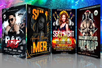 do dj, hiphop, concert, club, nightclub party, event, birthday flyer