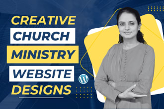 build or design a modern church website or ministry website