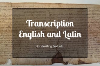 transcribe latin to text