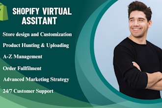 be your shopify virtual assitant