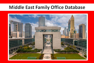 provide middle east family office investor database