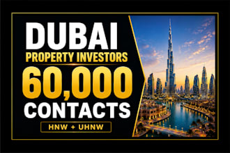 provide dubai property investor database