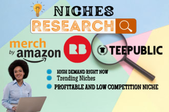 research profitable niche quotes for merch by amazon in any country