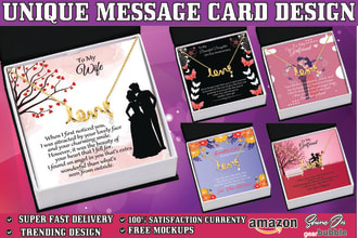 make message card, necklace, and watch design for gearbubble, shineon