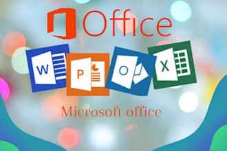 do any kind work regarding msword,excel,powerpoint