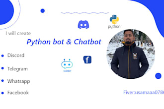 do python bot and chatbot creation for you