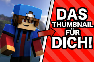 do a professional minecraft thumbnail for you