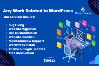 do any work related to wordpress