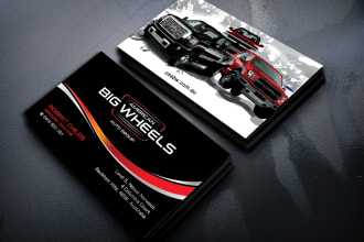 design business cards for auto repair, car wash, trucking