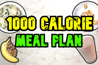 make you a 1000 calorie meal plan