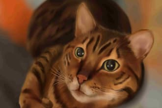 do a pet portrait for your lovable pets