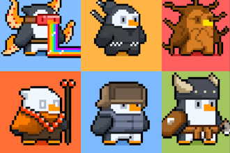 draw a pixel nft custom for your business