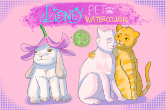illustrate animal into character design fantasy