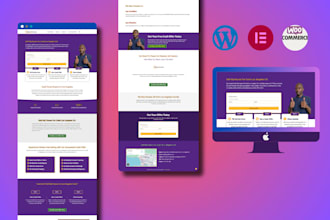 build full website and landing page using elementor pro
