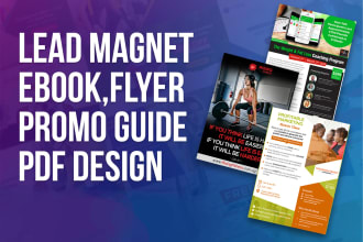 do ebook, lead magnet, ebook formatting and layout design