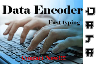 do fast and accurate typing, encoding, or data entry jobs