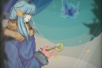draw your character in my style