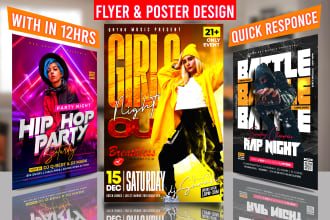 design flyer, social media, post, kit, event, party, instagram, ads, poster,