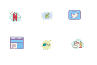 design professional vector icon set for website and app