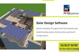 design a custom solar system and provide a detailed pvsol simulation