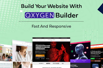create responsive wordpress website with oxygen builder, wordpress oxygen expert