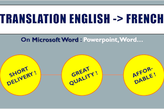 translate your english texts in french