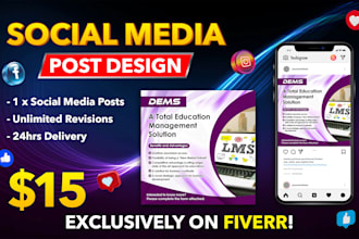 design social media posts and ads for facebook, instagram