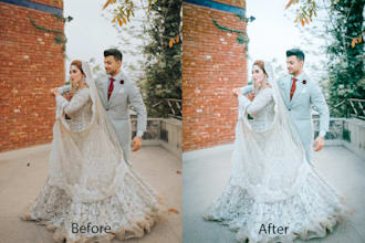 professional wedding photo editor
