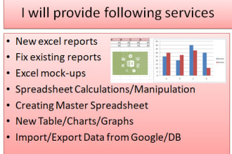 do ms excel reports with calculation and manipulation