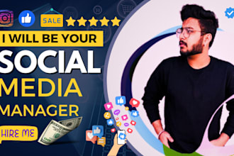 be social media content manager or instagram linkedin manager promotion